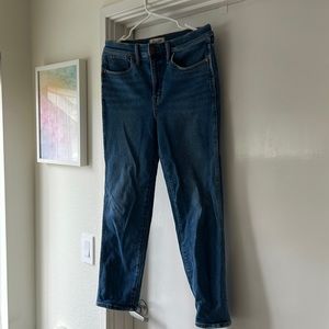 Madewell stove pipe jeans